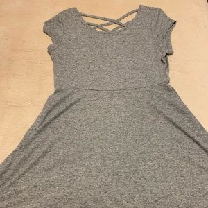 Skater style gray dress